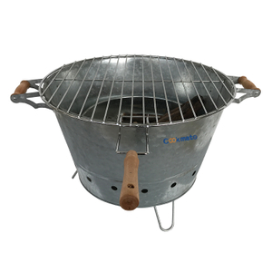 Durable Al aire libre Cocina Plegable Barril Portátil Barbacoa Parrilla Cubo de carbón