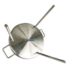 Camping interior y al aire libre Acero inoxidable Camping Pot Sartenes Barra de barbacoa Freying Pan