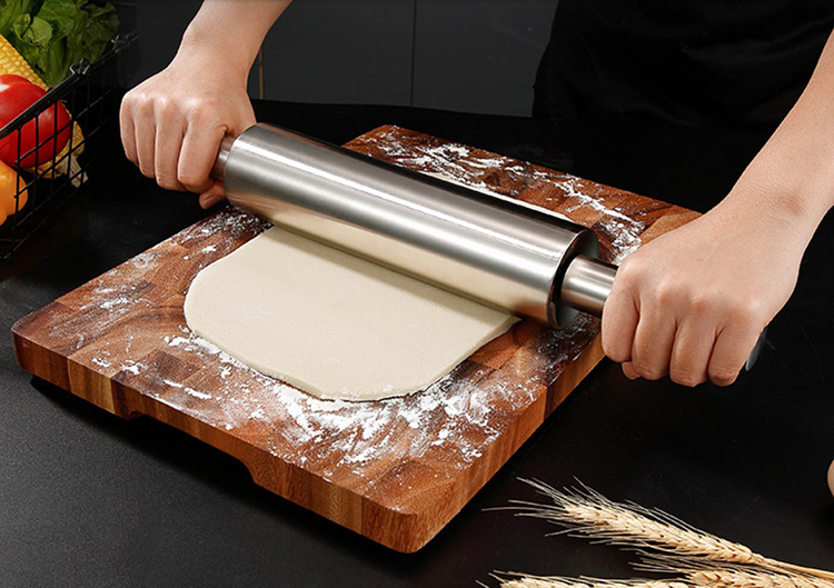 ECO-Friendly Bakeware Hornear Herramientas Pastel Pizza Roll Roll Mini Rolling Pin