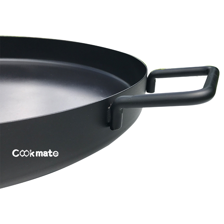Nuevo estilo de sartén personalizado para hornear paneles de bandejas de superficie redonda plana plancha superior de parrilla