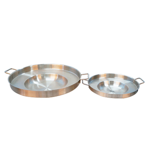 Acero inoxidable cóncavo 23 "COMALES REDONDO POZO PIRADLE TACO Grill Fry Cook Pan Wok