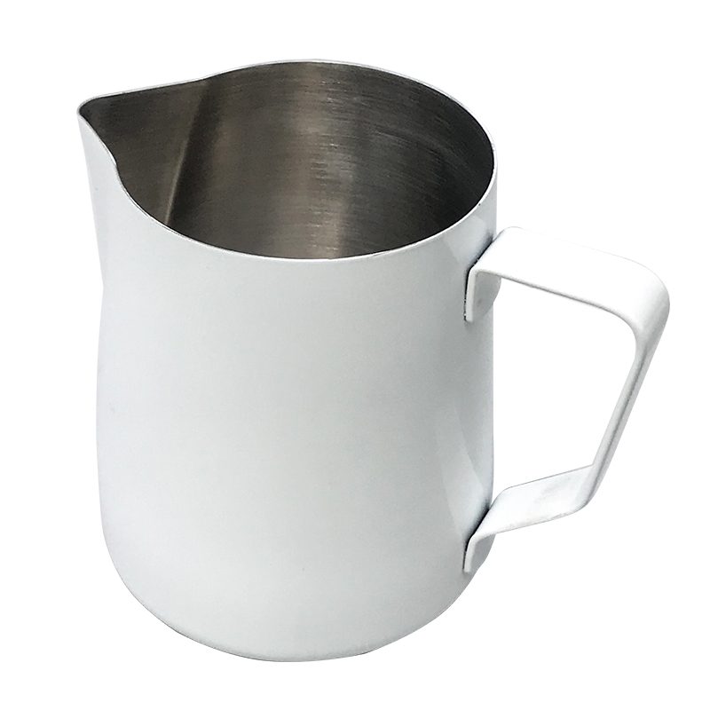 Copa de garland de jarra de leche blanca para leche de café café café espresso
