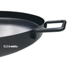 Venta caliente para hornear bandeja de fundición de hierro fundido wok sartén equipo de utensilios de cocina con dos manijas