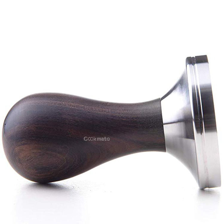 COOKMATE HABLA DE MADERA Base plana Durable Marrón Tamper Café Tire de café Espresso Tablas lavables