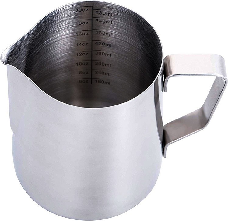 Amazon Amazon Amazon Hot Selling Multi Tamaño 304 Acero inoxidable Latte Cafe Leche de espuma de lanza