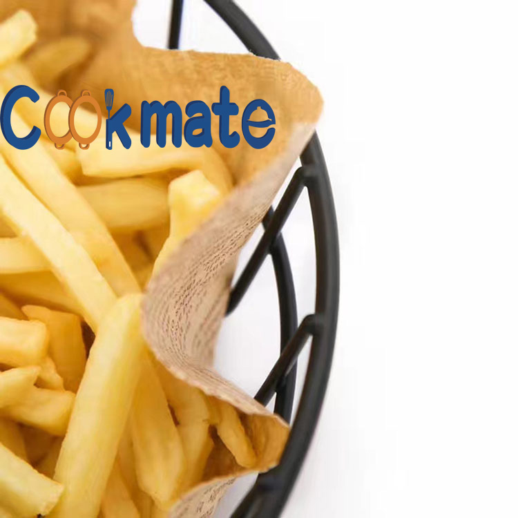 COOKMATE10InCH REDONDO REDONDO DE ACERO INOXIDAJE METÁLO DE METÁLO DE METÁLLO DE ALIMENTACIÓN RÁPIDA Y PAN PANTENERO FRENCHA FRIES CESTAS