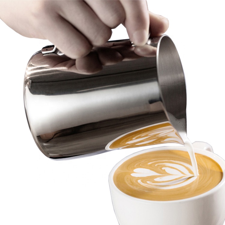 150 ml Mini Copa de cocina Barista Coffee Herramienta de acero inoxidable Pulido de pulido Leche Pitcher Jarra