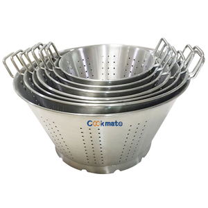 COOPLA DE ALIMENTADOR DE ALIMENTOS DE ALIMENTACIÓN Cesta de drenaje vegetal Cesta de acero inoxidable Malla de malla Sieve Colador
