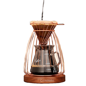 Diseño simple Acero inoxidable Coffee Drop Pot Set Rose Gold Coffee Coffee Holder Holder Rack