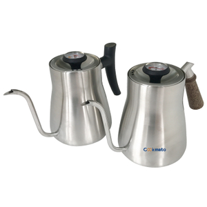 850ml Coffee Pot Hogar portátil de acero inoxidable Mango de madera Sputa largo Hermosa Hermosa Café de café
