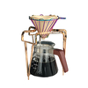 Cofplate Coffe Coffee Strainer Filtro de papel de 4 taza Espresso 304 Mano de acero inoxidable Marco de goteo